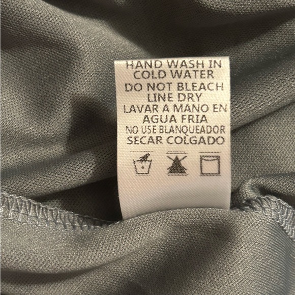 Baltic Born Kristina Dusty Blue Flowy Wrap Tie Slit Maxi Dress Womens Size 1XL - Picture 9 of 11